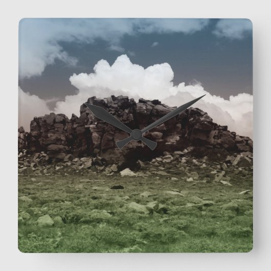 Landscape Quadratische Wanduhr (Vorderseite)