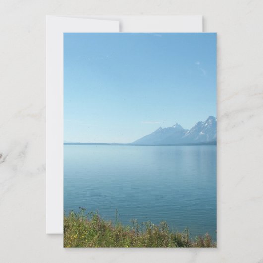 Landscape Seeffotografie Graduierungsparty Einladung (Rückseite)