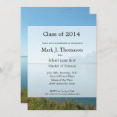 Landscape Seeffotografie Graduierungsparty Einladung (Vorne/Hinten)