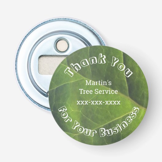 Landscape Service Business Kundenempfehlung Flaschenöffner (Vorderseite)