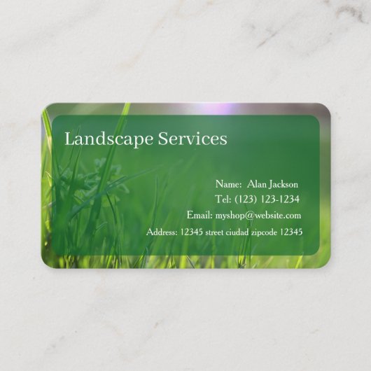 Landscape Services - Visitenkarte bearbeitet (Vorderseite)