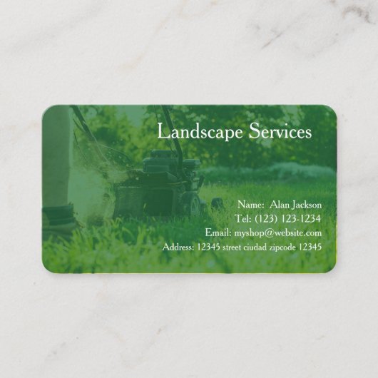 Landscape Services - Visitenkarte bearbeitet (Vorderseite)
