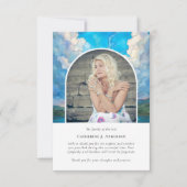 Landscape Sky Memorial Foto Beileid Beerdigung Dankeskarte (Vorderseite)