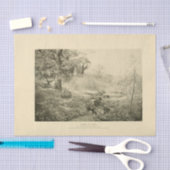 Landscape Spring Trees Ephemera Decoupage Seidenpapier (Handwerk)