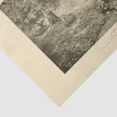 Landscape Spring Trees Ephemera Decoupage Seidenpapier (Ausschnitt)