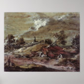 Landscape: Storm Effect, 18th century Poster (Vorne)