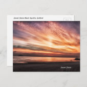 Landscape Sunset Girvan Beach Schottland Postcard Postkarte (Vorne/Hinten)