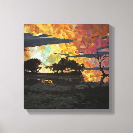 LANDSCAPE SUNSET LEINWANDDRUCK (Vorderseite)