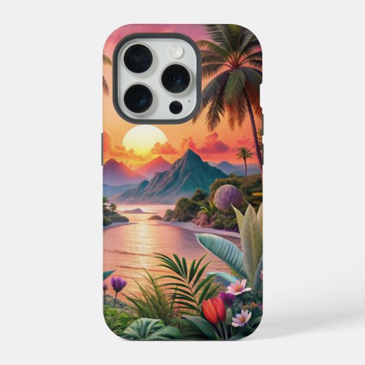 Landscape Tropical Beach iPhone Hülle (Rückseite)