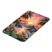 Landscape Tropical Beach Magnet (Linke Seite)