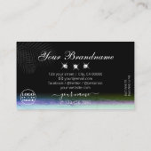 Landscape Wasserfarben glänzende Diamanten mit Log Visitenkarte (Rückseite)