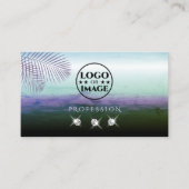 Landscape Wasserfarben glänzende Diamanten mit Log Visitenkarte (Vorderseite)