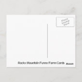 Landscape Western USA Postkarte (Rückseite)