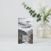 Landscape Wildlife Fotografy Custom Foto Upload Visitenkarte (Stehend Vorderseite)