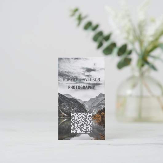 Landscape Wildlife Fotografy Custom Foto Upload Visitenkarte (Stehend Vorderseite)