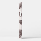 Landscape with bears, cubs, winter trees and fir t Case-Mate iPhone hülle (Rückseite / Rechts)