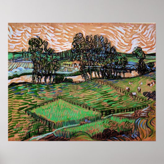 Landscape with Bridge Across Oise Poster (Vorne)