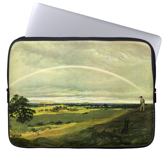 Landscape with Rainbow, famous artwork, Laptopschutzhülle (Vorderseite)