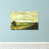 Landscape with Rainbow, famous artwork, Leinwanddruck (Insitu (Holzboden))