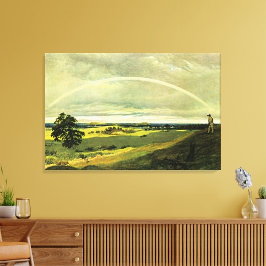 Landscape with Rainbow, famous artwork, Leinwanddruck (Insitu (Wohnzimmer))