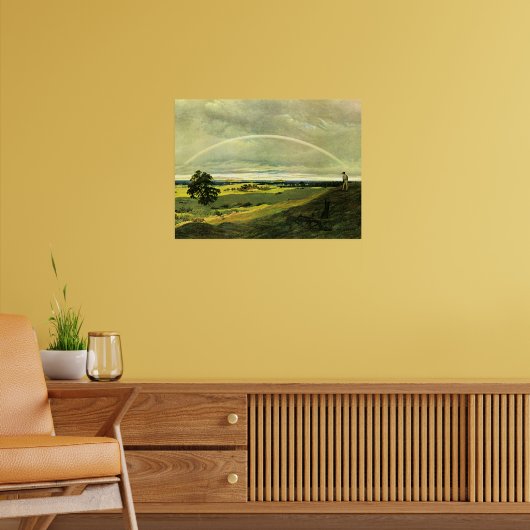 Landscape with Rainbow, famous artwork, Poster (Wohnzimmer 2)