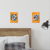 LANDSCAPE WITH TIGER, BUTTERFLIES AND FLOWERS BILDERWAND SETS (Schlafzimmer)