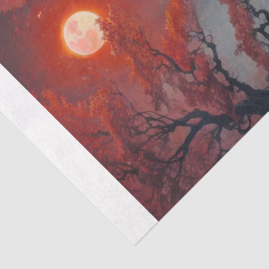 Landscape with Waterfall Decoupage Seidenpapier (Detail)