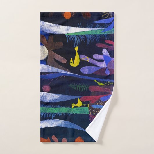 Landscape with Yellow Birds, Paul Klee Badhandtuch Set (Handtuch)