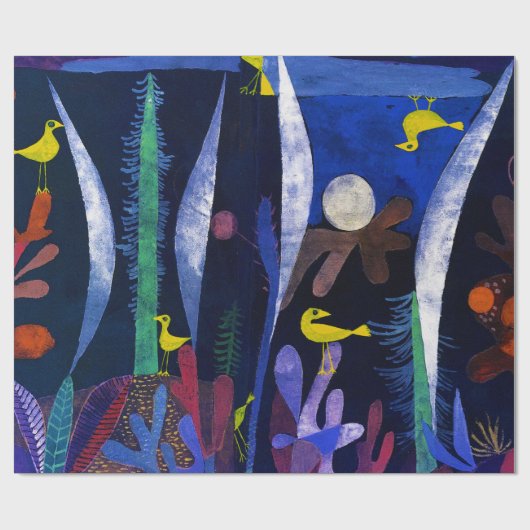 Landscape with Yellow Birds, Paul Klee Geschenkpapier (Flach)