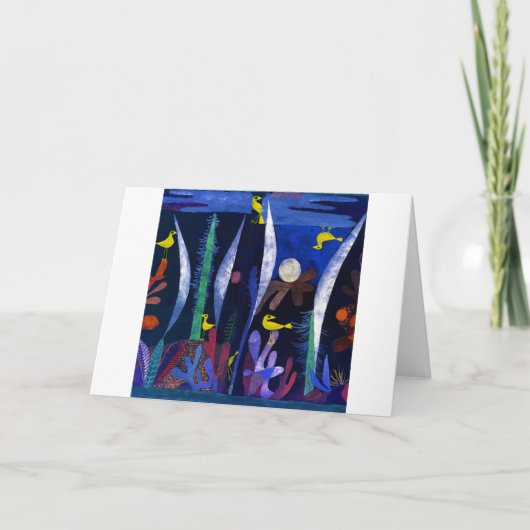 Landscape with Yellow Birds, Paul Klee Karte (Vorderseite)