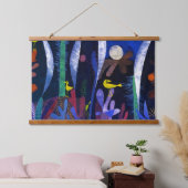 Landscape with Yellow Birds, Paul Klee Wandteppich Mit Holzrahmen (Schlafzimmer)