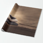 Landscape, Zen Stones Brown Geschenkpapier (Ungerollt)