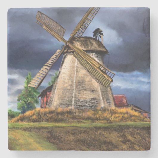 Landscapein - niederländischer Untersetzer Stone (Vorderseite)