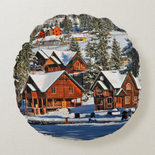 Landscapemountain, Ski,Schnee,Winter,aktiv,Luft,ka Rundes Kissen
