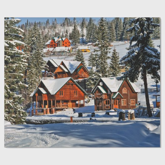 Landscapemountain,ski,snow,winter,active,air,cold, Geschenkpapier (Flach)