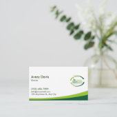 Landscaper für Lawn Care-Logos Visitenkarte (Stehend Vorderseite)