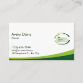 Landscaper für Lawn Care-Logos Visitenkarte (Vorderseite)