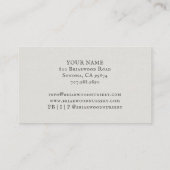 Landscaper Gardener Greenery Square Business Card Visitenkarte (Rückseite)