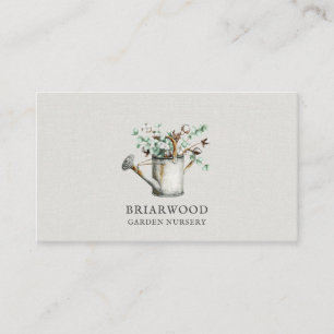 Landscaper Gardener Greenery Square Business Card Visitenkarte