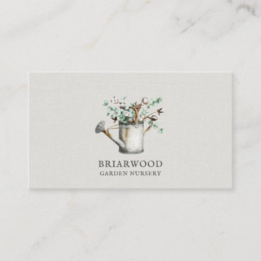 Landscaper Gardener Greenery Square Business Card Visitenkarte (Vorderseite)