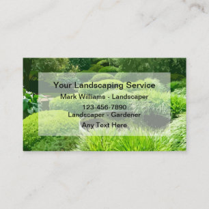 Landscaper Landscaping Business Cards Visitenkarte