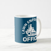 Landscaper Lawnmower Vater für die Rechtsdurchsetz Kaffeetasse (VorderseiteRechts)