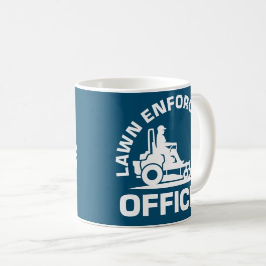 Landscaper Lawnmower Vater für die Rechtsdurchsetz Kaffeetasse (VorderseiteRechts)