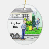 Landscaper - Männlich Keramik Ornament (Links)