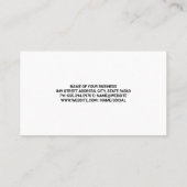 Landscaper Pruning Bushes | Gartenarbeit Visitenkarte (Rückseite)