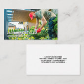 Landscaper Pruning Bushes | Gartenarbeit Visitenkarte (Vorne/Hinten)