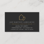 Landscaper QR Code Lawn Service Visitenkarte (Vorderseite)