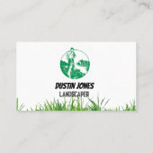 Landscaper-Visitenkarte für den Wäscheservice Visitenkarte (Rückseite)