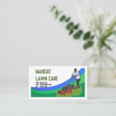 Landscaper-Visitenkarte für den Wäscheservice Visitenkarte (Stehend Vorderseite)