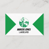 Landscaper-Visitenkarte für den Wäscheservice Visitenkarte (Rückseite)